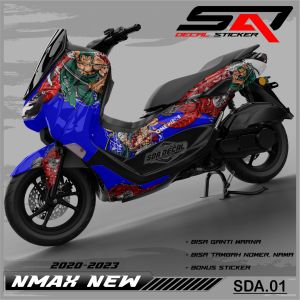 Decal Sticker Custoom Full Body NMAX NEW 2020-2023 Decal Stiker Variasi Motor NMAX NEW SDA.01