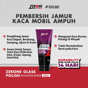 Zerone Japan Glass Polish 100gr Poles Kaca Mobil Pengkilap Pembersih Jamur Kaca Mobil Ampuh