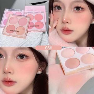 พาเลทบลัชออน 4 สี Herorange Easy To Stun Whitewash Cheeks 4 Colors Blusher HR561