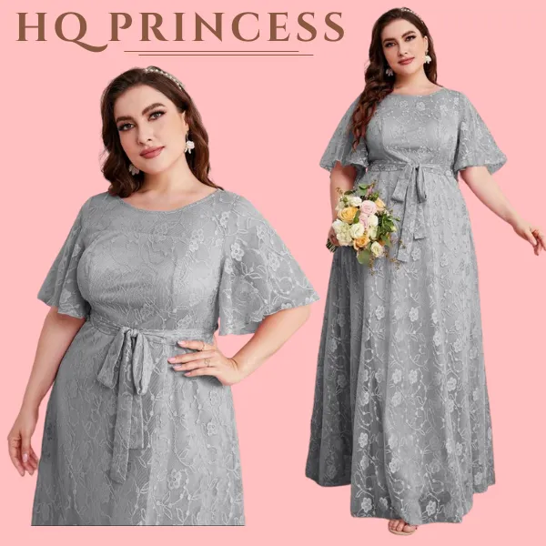 Jeffstore Fashion HQ PRINCESS PLUS SIZE DRESS formal dress gray dress Lazada PH