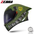 ZEBRA YM-611 Motorcycle Helmets MAX Full Face Motor Helmet Dual Visor. 
