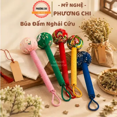 Búa Massage Ngải Cứu Cầm Tay Búa Đấm Lưng Thảo Dược Thư Giãn Cổ Vai Gáy Toàn Thân | Mỹ Nghệ Phương Chi