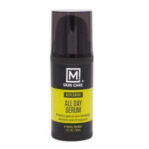 M. Skin Care Replenish All Day Facial Serum for Men Antioxidant Rich Vitamin-E Cruelty Free 30mL