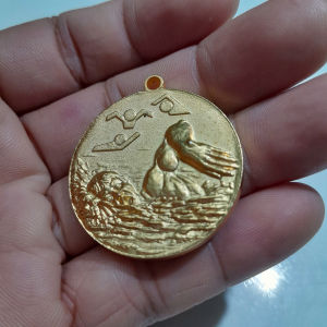Đồng Xu huy chương bơi lội Nhật bản 1998 đường kính 35mm sưu tầm second hand