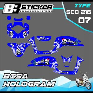 Decal Scoopy BISA HOLOGRAM Full Body Full Block Dekal New Fi 2017 2018 2019 Scd 216