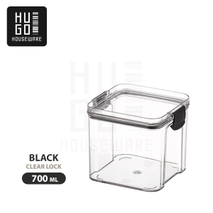 HUGO Toples Kotak Snack Kedap Udara Penyimpanan Bening Cereal Kontainer Makanan Food Storage Jar Container