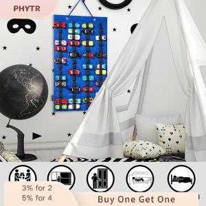 【จัดส่งภายใน 2-3 วัน】 กล่องใส่ของแบบแขวนสำหรับล้อร้อนติดผนังกล่องเก็บของความจุขนาดใหญ่กระเป๋าใส่กล่องของเล่นกล่องของขวัญสำหรับเด็ก