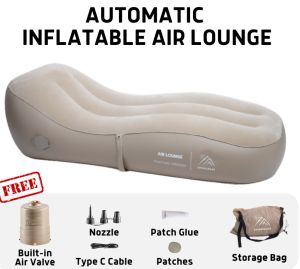 NLIM Automatic inflating sofa/Built-in air pump/inflating within 90 seconds/portable/light/easy to store/Fast inflating and deflating