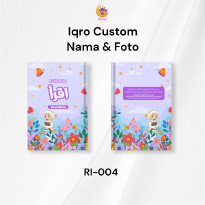 Custom Buku Iqro Nama Dan Foto Full Color Anak Milenial Hadiah Ulang Tahun Kado Souvenir - istiqomah