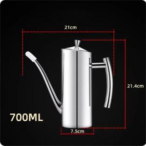 304 Stainless Steel Oil Pot Kitchen Oil Tank Sauce Vinegar Drip-Proof Dust-Proof Oil Storage Container To Store Kitchen Tools2026