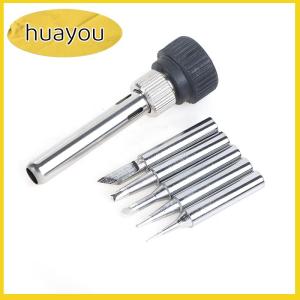 huayou Cho ESD 852d 936 937d 898d 907 Hakko sắt tip ống thông vỏ và 5 x hàn sắt lời khuyên Hàn trạm sắt xử lý Bộ chuyển đổi