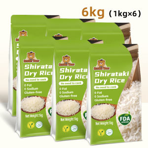 shirataki rice 1kg/6kg low carb shiritake rice shirataki dry rice dried shirataki rice ready to eat