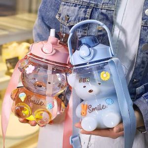 Bình Đựng Nước 1100ml Hình Gấu Dễ Thuong Tôn Lên Cá Tính Trẻ Trung Năng Động