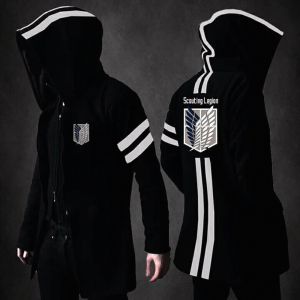 JAKET ANIME Anak Jubah Attack on Titan AOT - KIDS HOODIE JAKET SWEATER - NARUTO - ONE PIECE - TOKYO GHOUL - Shingeki no Kyojin EREN - SAO Sword Art Online - Cotton Fleece - SD SMP SMA - COWO / CEWE