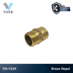 VONE Sambungan Nepel Double Kran Kuningan 1/2" M x 1/2" M DN-V22K