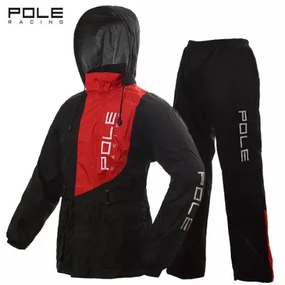 ส่งฟรี [SP6HJ4 ลด 65.-] ออกใบกำกับ เสื้อกันฝน ชุดกันฝน Rain Pole racing บิ๊กไบค์ AR801 สีเขียวสีแดง ส่งด่วนทุกวัน