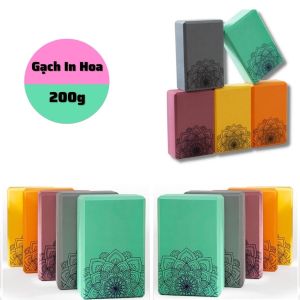Gạch tập yoga in hoa mandala cao cấp EVA Cứng gấp 3 lần loại gạch tập thông thường chuyên hỗ trợ tập phòng tập và vđv