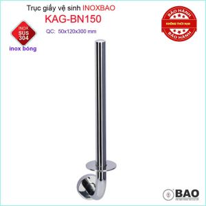 Trục để giấy vệ sinh Inox Bảo KAG-BN150 kệ móc giấy toilet thiết kế hiện đại SUS304 gọn gàng sang trọng