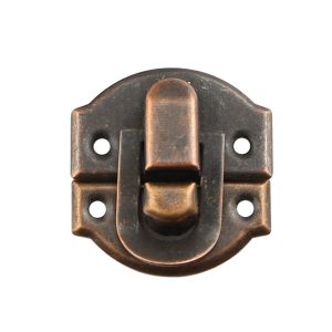 ZHONGMEET Jewelry Wooden Box Metal Mini Trinket Vintage Lock Hasp Padlock Clasps