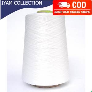 benang obras polyster putih setengah kilo / 500 gram/ benang obras gulungan besar / benang obras putih / benang obras putih / benang obras 1 kg / benang obras warna warni / iyam collection / iyam collection / akfa collection / elzi textile / davina 88