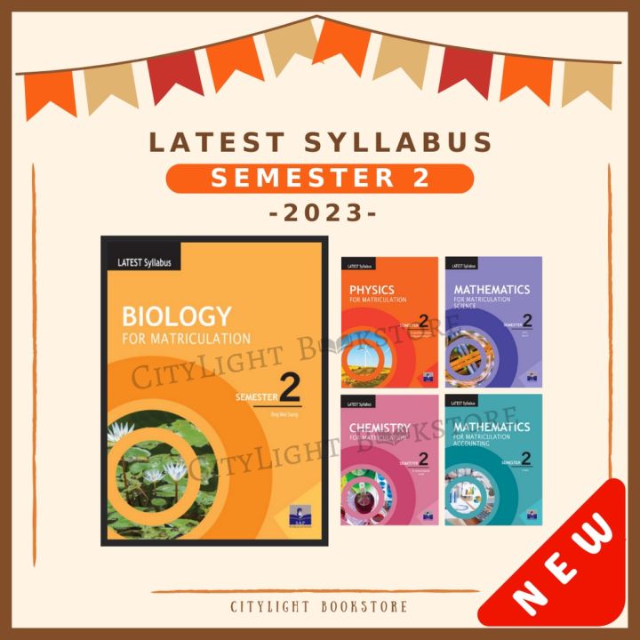 [CITYLIGHT] Buku Rujukan: Latest Syllabus For Matriculation (Semester 2 ...