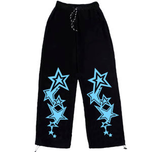Celana Gombrong Skena Baggy Sweatpant  Motif bintang tujuh /Celana skena anak laki laki /perempuan Usia 3-13 tahun / Bahan Plecee gramasi 230/240 sablon dtf premium/ Fashion anak