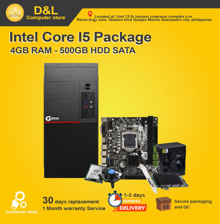 GAMING CPU PACKAGE INTEL CORE I5 1ST GEN TO I5 6TH GEN CPU UNIT FOR ...