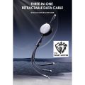 LC524 - Kabel Data LENYES LC-524 cable Data 3 in 1 Fast Charging 60W Data Cable Type C To Type C Lightning 1.2 Meter. 