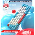 Bàn Phím Cơ RGB Led 18 Chế Độ Có Dây T60 Trục Cơ Red Switch Gõ Êm Giảm Ồn Layout 62 Phím Nhỏ Gọn Có HOTSWAP Cao Cấp Dùng Cho Máy Tính/ Laptop/ PC. 