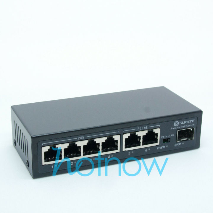 4 Ports Gigabit Passive PoE injector midspan Ethernet Adapter 24V3A 72Watt PSU e