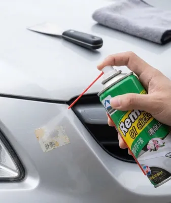 Chai Xịt Tẩy Keo Decal 450ml Đa Năng | Dung Dịch Xóa Keo Dán Sticker Tem Nhãn Kính Xe Máy Ô Tô