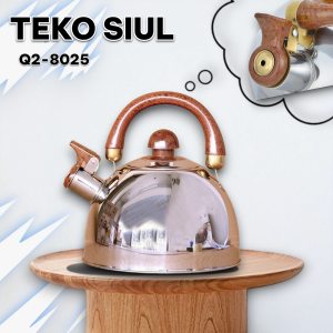 TEKO BUNYI STAINLESS 2.5L / TEKO MASAK AIR SIUL Q2-8025 / WHISLING KETTLE
