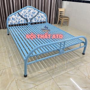 Giường sắt 80cm 1m m2 1m4 1m6 1m8 dài 2m giá rẻ phù hợp cho không gian gia đình và phòng trọ