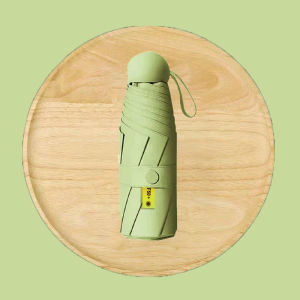 JIUDU Mini Umbrella Dual-Use Sun Umbrella Folding Sunscreen UV Umbrella 6 Bone Paraguas Rain Parasol Frame Windproof