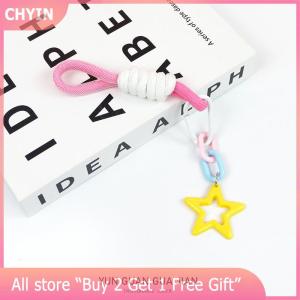 [COD] CHYIN Fluorescent Color Phone Strap Mesh Landyard For Bags Braided Strips Keycord Hanging Trousers Accessories Keychain