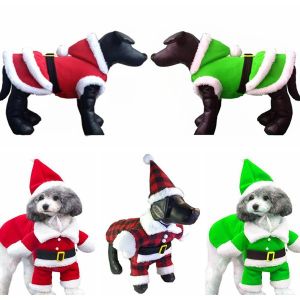 Warm Clothing Christmas Cute Pet Clothes Keep Warm in Fall and Winter Festive Atmosphere Activity