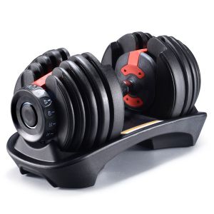 OneTwoFit Tạ tay điều chỉnh Dumbell 24kg tạ đơn Trọng lượng 15 điều chỉnh bánh răng Có khay