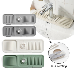 Silicone Faucet Mat Multifunctional Kitchen Sink Splash Guard Sink Water Splash Guard Draining Pad