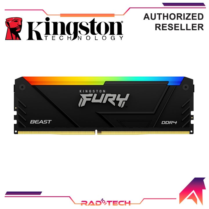 Kingston Fury Beast 16GB 3200MHz DDR4 CL16 DIMM RGB (KF432C16BB2A/16 ...