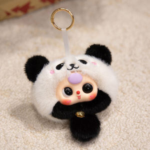 New Cute Adorable Baby Vinyl Doll Face Small Pendant Rabbit Plush Toy Doll Bag Charm