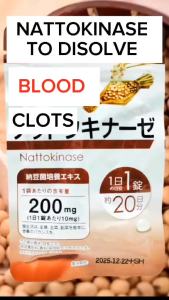 Daiso Japan Nattokinase Supplement Daily Wellness Nutritional Support Tablets