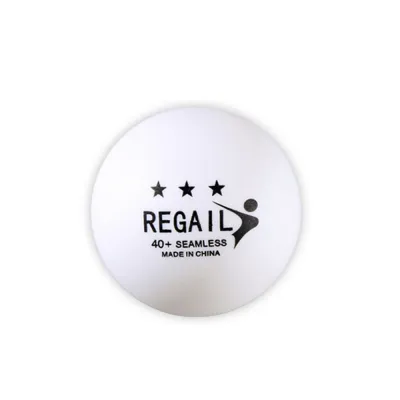 1pcs 100% Authentic Regail 3 Star 40+ Seamless ABS Ping Pong Table Tennis Ball Bola Orange White Training Practice 训练乒乓球