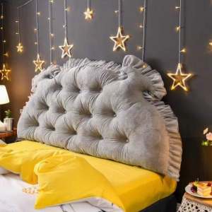 Gối Tựa kê đầu giường đính khuy size 1m5 và 1m8 Nhiều Màu