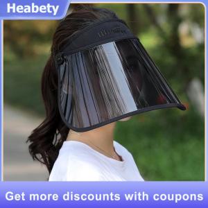 【Heabety】 Outdoors Anti-UV Visor Sun Hat Men Women Foldable Sport Solar Protection Portable Face Cover Shield Sunshade Cap Summer Sun Hats