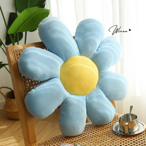 Gối ôm hình hoa cúc dễ thương 50cm dùng để trang trí sofa vải nỉ nhung mềm mịn