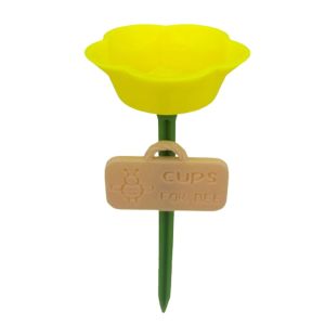 OUTOPEN Hình hoa Trạm tưới nước cho ong Đầy màu sắc Chống chịu thời tiết Bát đựng nước cho ong hoang dã Làm thủ công Chống tia cực tím Cốc uống nước cho côn trùng Trang trí sân vườn