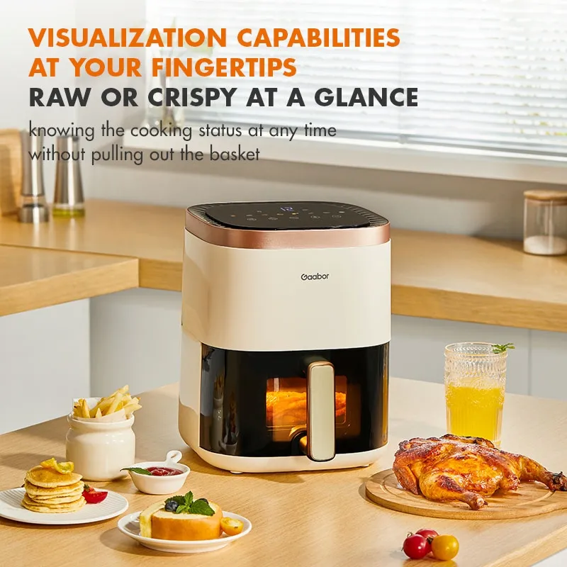 Gaabor Air Fryer 1400W Window Touch Screen AF50T-WH01A