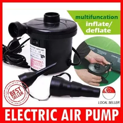 [ SG Local Seller ] Electric Air Pump ★ Multi Functional for Air Bed ★ Air Sofa ★ Inflattable Swimming Float ★ Vacuum bag ❤ Inflation +Deflation T1109 [ By Kim Hyeon ]