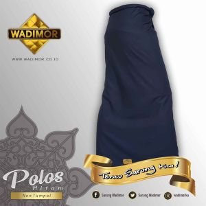 Sarung Wadimor Warna Hitam Polos Tumpal Batik Bisa COD HALIM Terbaru Sarung Murah Dewasa