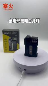 AEledflashlight with bright light long battery life keychain light outdoor rechargeable multifunctional magnetic work light